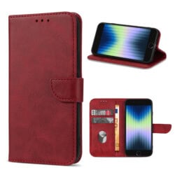 Solidenz bookcase iPhone SE (2022 / 2020)  - iPhone 8 en iPhone 7 - Rood