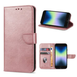 Solidenz bookcase iPhone SE (2022 / 2020)  - iPhone 8 en iPhone 7 - Roségoud