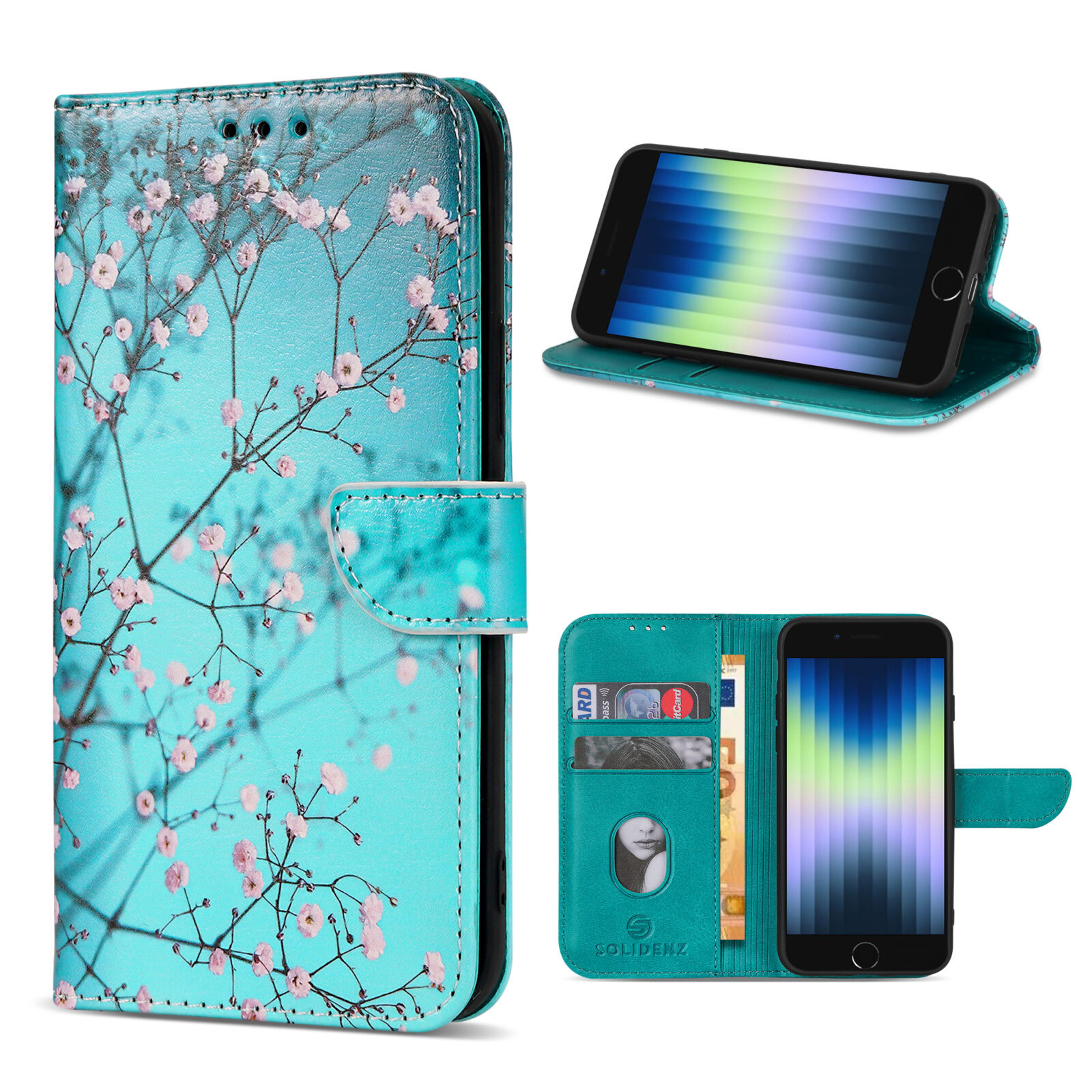 Solidenz bookcase iPhone SE (2022 2020) - iPhone 8 en iPhone 7 - Sierkers 1