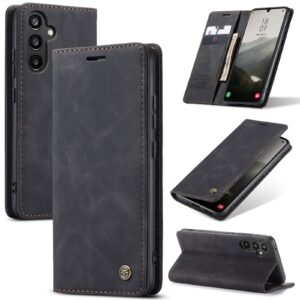 Caseme Retro Backcase hoesje Samsung Galaxy A34 - Zwart 1