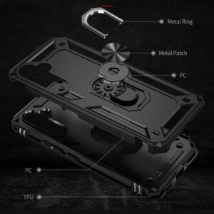 Fonu Ringhouder Backcover hoesje Samsung A54 - Zwart 3