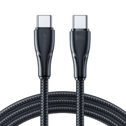 Joyroom 100W Nylon USB-C oplaadkabel 1.2m Snellader - Zwart