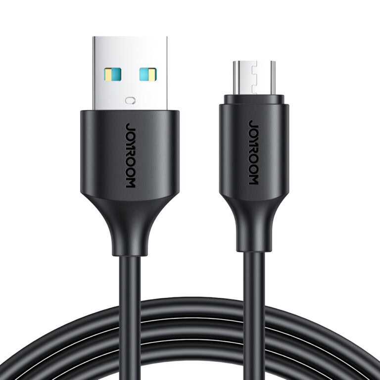 Joyroom 2.4A Micro-USB kabel 0.25m - snellader - Zwart