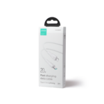 Joyroom 20W Nylon oplaadkabel 2m Snellader - USB-C naar Lightning - Wit - 8