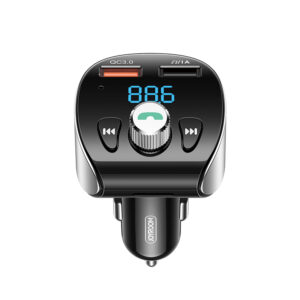 Joyroom Draadloze 18W MP3-speler met oplaadfunctie voor in de auto en USB-A-poorten in zwart