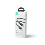 Joyroom 3m Nylon USB-C oplaadkabel – 3A Snellader – Zwart - 10