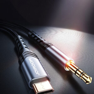 Joyroom USB-C naar Audio Jack 3.5mm kabel 1m - zwart 2