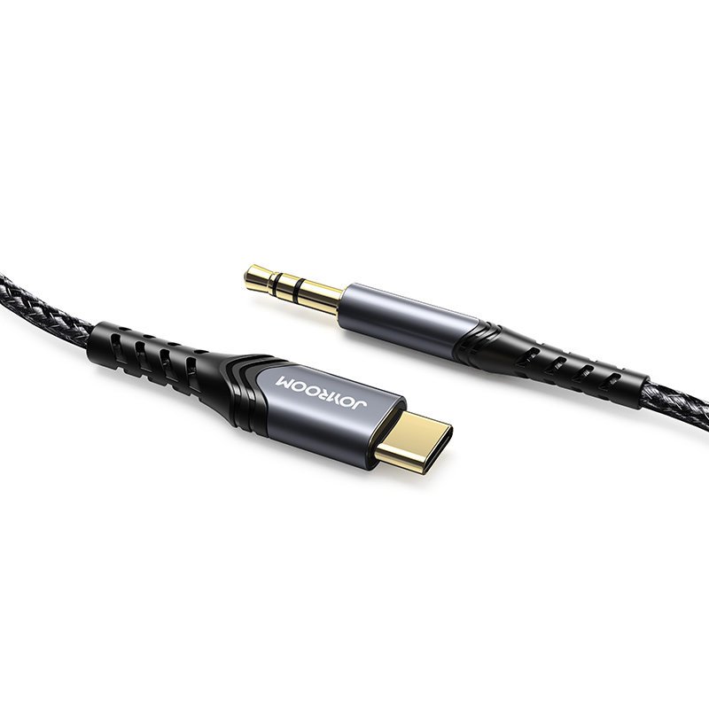 Joyroom USB-C naar Audio Jack 3.5mm kabel 2m - zwart 1