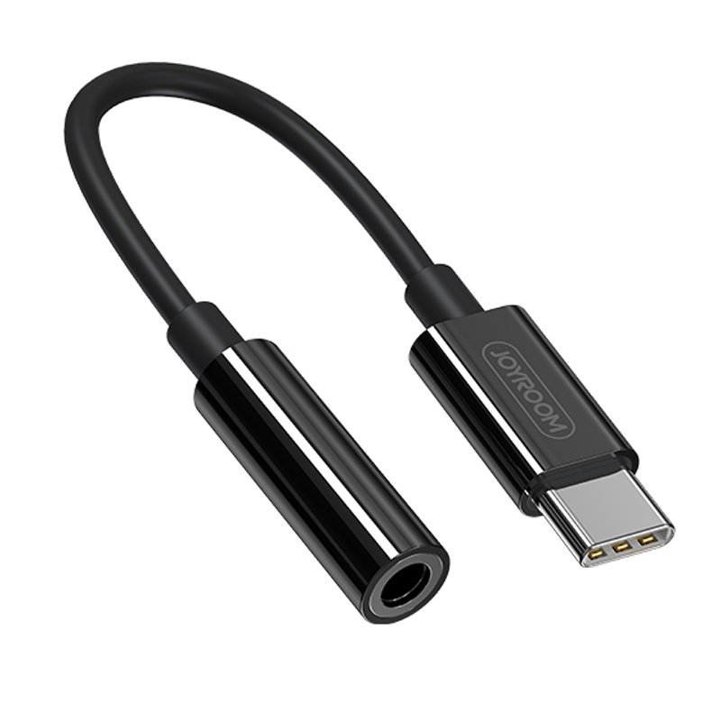 Verdeel Atlantische Oceaan Onbekwaamheid Joyroom USB Type-C naar Audio Jack 3.5mm kabel - Zwart