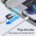 Joyroom USB 2.0 A naar USB-C Adapter 2-Pack – Zwart - 2