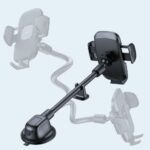 Joyroom telefoonhouder – voorruit en dashboard – zwart – verstelbaar – universeel - 2