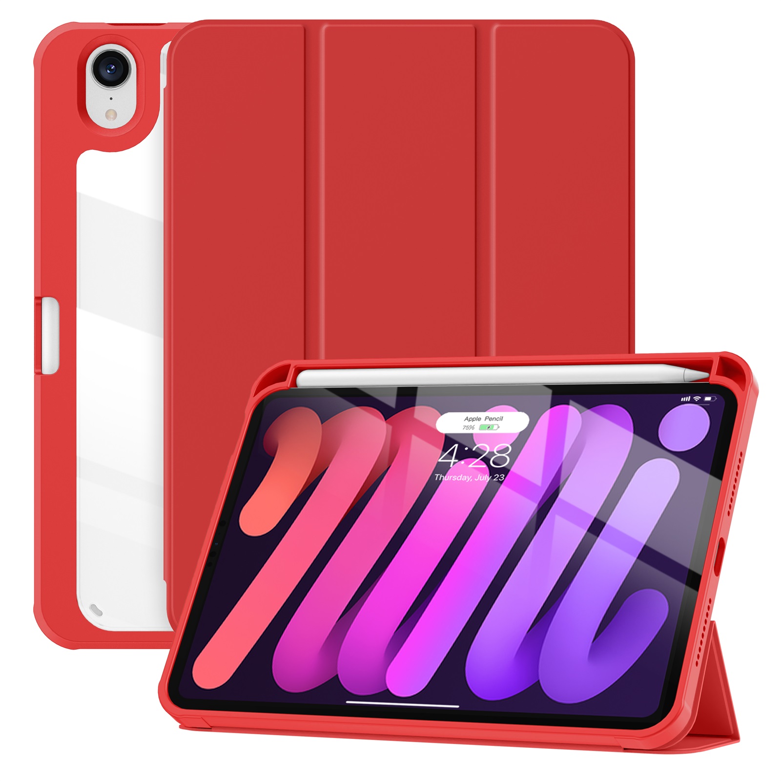 Solidenz Hybrid Hoes iPad Mini 6 - Rood 1