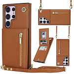 Solidenz Fashion Wallet hoesje met koord Samsung Galaxy S23 Ultra - Bruin cross-sell thumbnail