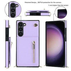 Fashion Portemonnee hoesje met koord Samsung Galaxy S23 - Violet 2