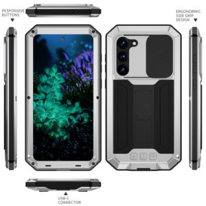 Fonu Stofdicht metalen hoes Samsung Galaxy S23 Plus - Zilver 2