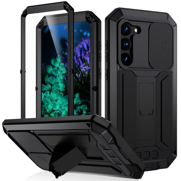 Stofdicht metalen hoes Samsung Galaxy S23 Plus - Zwart