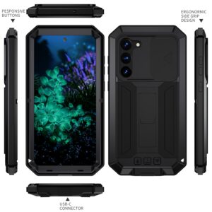 Fonu Stofdicht metalen hoes Samsung Galaxy S23 Plus - Zwart 2