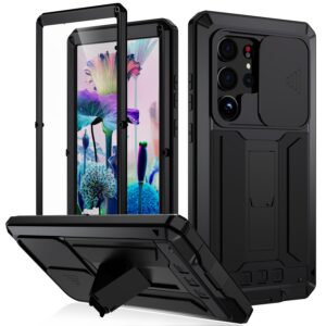 Fonu Stofdicht metalen hoes Samsung Galaxy S23 Ultra - Zwart 1