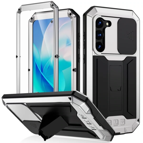 Stofdicht metalen hoes Samsung Galaxy S23 - Zilver