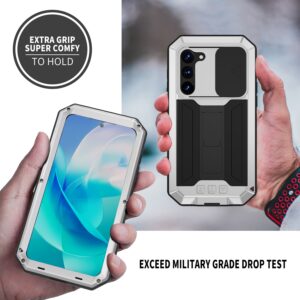 Fonu Stofdicht metalen hoes Samsung Galaxy S23 - Zilver 4