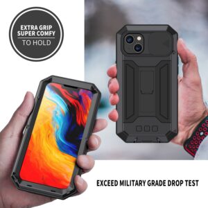 Fonu Stofdicht metalen hoes iPhone 14 Plus - Zwart 4