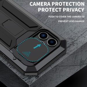 Fonu Stofdicht metalen hoes iPhone 14 Pro Max - Zwart 4