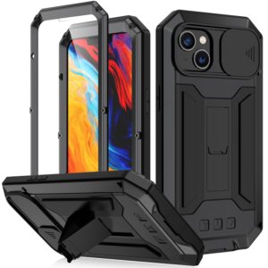 Fonu Stofdicht metalen hoes iPhone 14 - Zwart 1