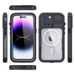 Turtle Shift Volledig waterdicht en stofdicht hoesje iPhone 14 Pro – Magnetische ring - 1