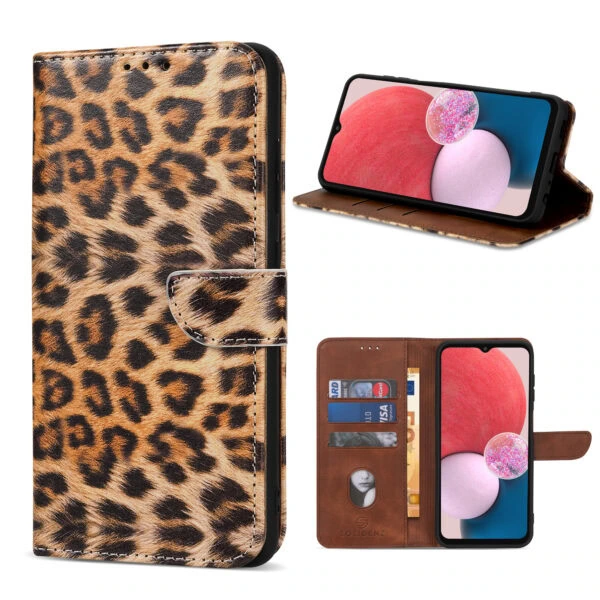 Solidenz Bookcase Oppo A78 5G - Luipaard