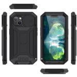 Stofdicht metalen hoes iPhone 13 – Zwart - 1