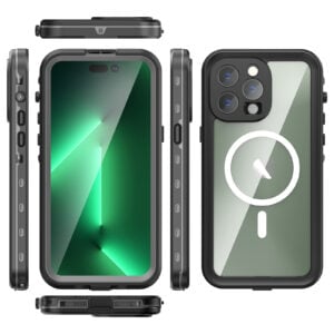 Turtle Shift Volledig waterdicht en stofdicht hoesje iPhone 14 Pro Max – Magnetische ring - 1