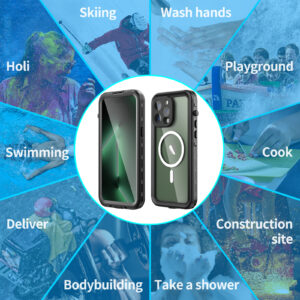 Turtle Shift Volledig waterdicht en stofdicht hoesje iPhone 14 Pro Max – Magnetische ring - 3