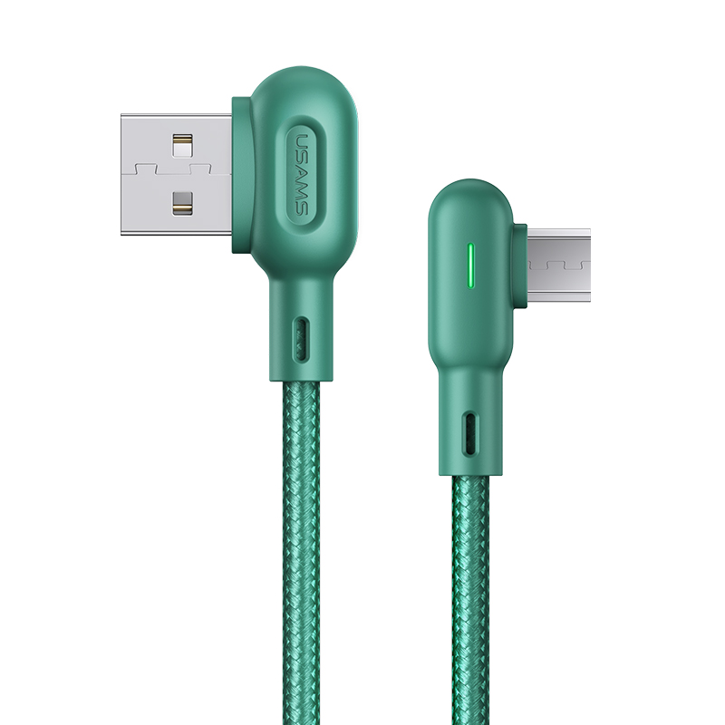 USAMS 1.2m Oplaadkabel met Statuslampje - Micro-USB 1