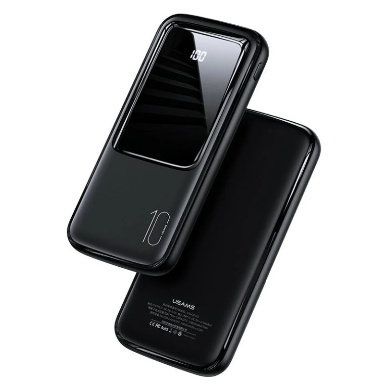 USAMS 10000mAh Powerbank - Digitaal Display