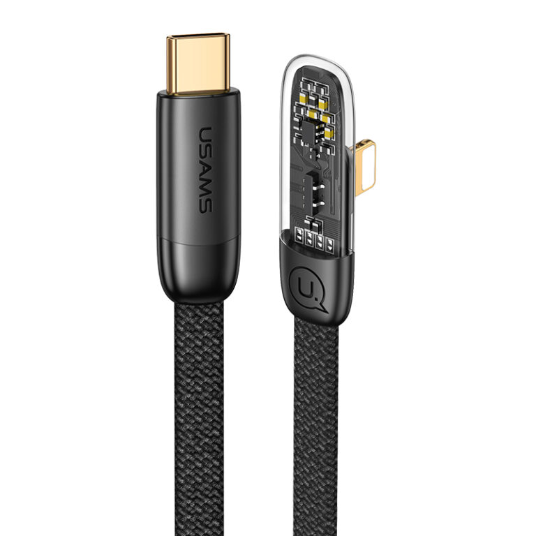 USAMS 20W USB-C naar Lightning Oplaadkabel 1.2m - Snelladen & Dataoverdracht