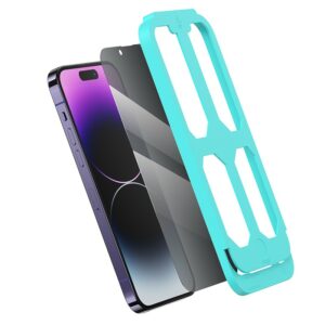USAMS Privacy Screenprotector met installatie hulpmiddelen - iPhone 1