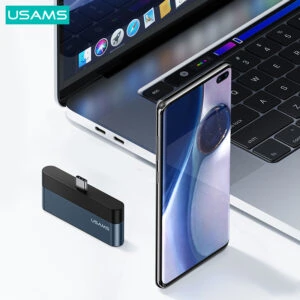 USAMS Type-C Mini-Hub met 2x USB-A en 1x USB Type-C poort 2