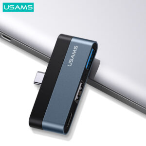 USAMS Type-C Mini-Hub met 2x USB-A en 1x USB Type-C poort 3