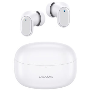 USAMS draadloze Earbuds met Bluetooth 5.1 – Wit