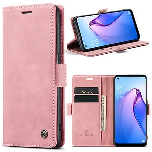 Solidenz Urban Book Oppo Reno8 5G hoesje – Roze