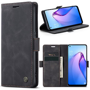 Solidenz Urban Book Oppo Reno8 5G hoesje – Zwart