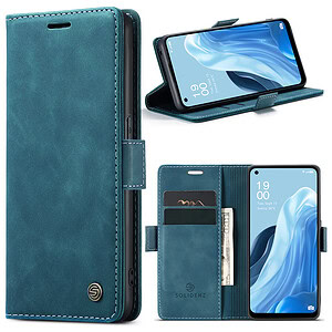 Solidenz Urban Book Oppo Reno8 Lite hoesje – Blauw