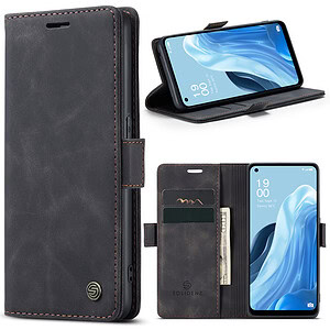 Solidenz Urban Book Oppo Reno8 Lite hoesje – Zwart