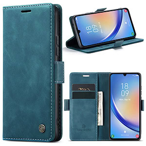 Solidenz Urban Book Samsung A34 hoesje - Blauw 1