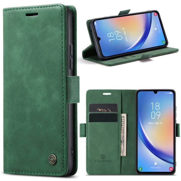 Solidenz Urban Book Samsung A34 hoesje - Groen