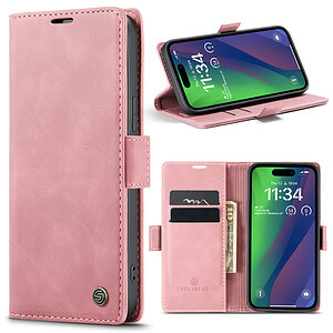 Solidenz Urban Book iPhone 15 Plus hoesje – Roze