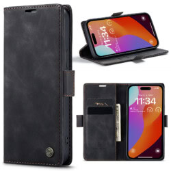 Solidenz Urban Book iPhone 15 Pro Max hoesje - Zwart