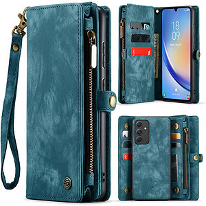 Solidenz Urban Wallet Samsung A34 5G hoesje - Blauw 1