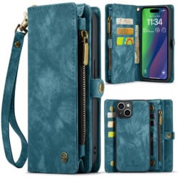Solidenz Urban Wallet iPhone 15 hoesje - Blauw