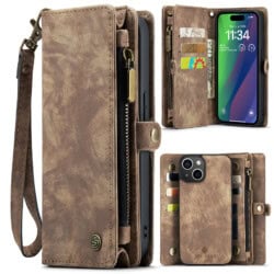 Solidenz Urban Wallet iPhone 15 hoesje - Bruin